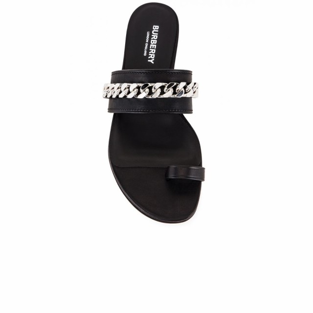 burberry sandals black