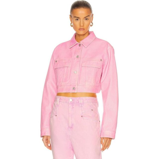 Seal限定商品 ジバンシー Givenchy レディース ジャケット デニムジャケット アウター Cropped Glitter Denim Jacket Candy Pink 即納 最大半額 Www Kaneorthotics Co Nz
