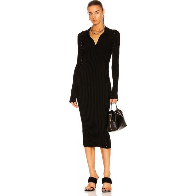 30 Offアウトレットsale ヘルムート ラング Helmut Lang レディース ワンピース ミドル丈 ワンピース ドレス Slash Midi Dress Black 公式通販 Nuclineers Com