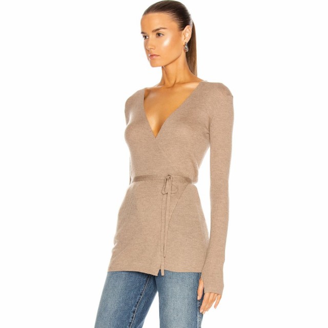 最新作 トーテム Cashmere Wrap Knit Sweater Beige Melangeの通販はau PAY マーケット - フェルマート|商品ロットナンバー:492843585 Toteme レディース ニット・セーター トップス 正規店新品