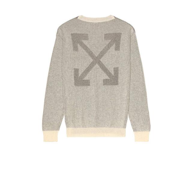 人気大割引 メンズ Off White オフホワイト ニット セーター Grey Tofu Crewneck Knit Fuzzy Arrow トップス その他ニット セーター