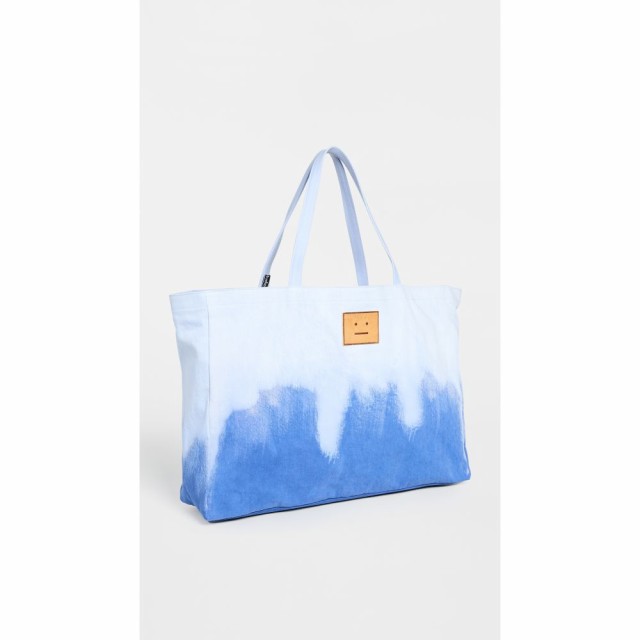 アクネ ストゥディオズ Acne Studios レディース トートバッグ ダメージ加工 バッグ Agele Face Bleached Denim Tote Bag Denim Blue