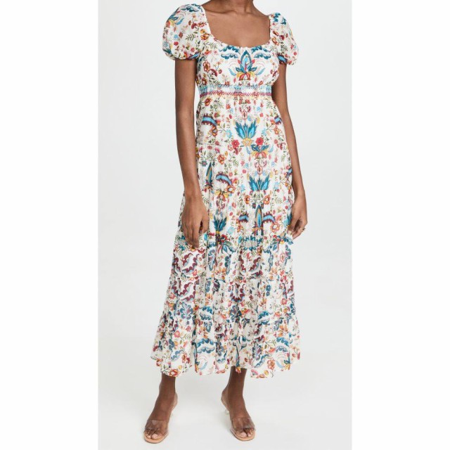 アリス アンド オリビア alice + olivia レディース ワンピース エンパイアドレス Ａライン Jeannette Empire Waist Tiered Midi Dress S