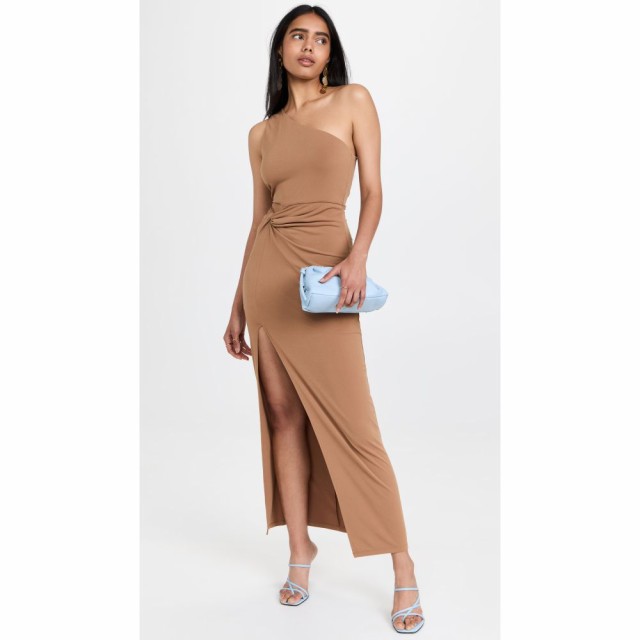 アリス アンド オリビア alice + olivia レディース ワンピース ワンピース・ドレス Ashby Front Twist Hip Cutout Dress Camel