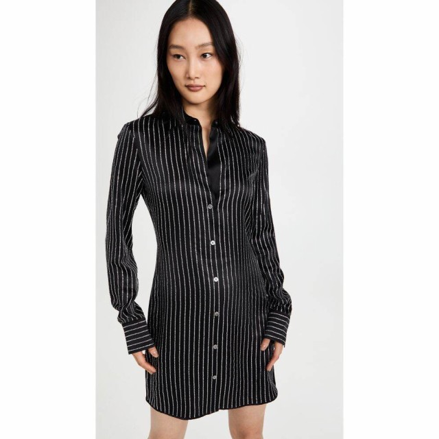 アレキサンダー ワン Alexander Wang レディース ワンピース スリム シャツワンピース ワンピース・ドレス Slim Shirt Dress with Crysta