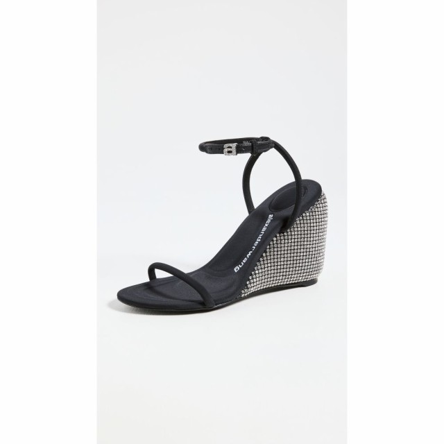 アレキサンダー ワン Alexander Wang レディース サンダル・ミュール ウェッジソール シューズ・靴 Dahlia Crystal Wedge Sandals Black