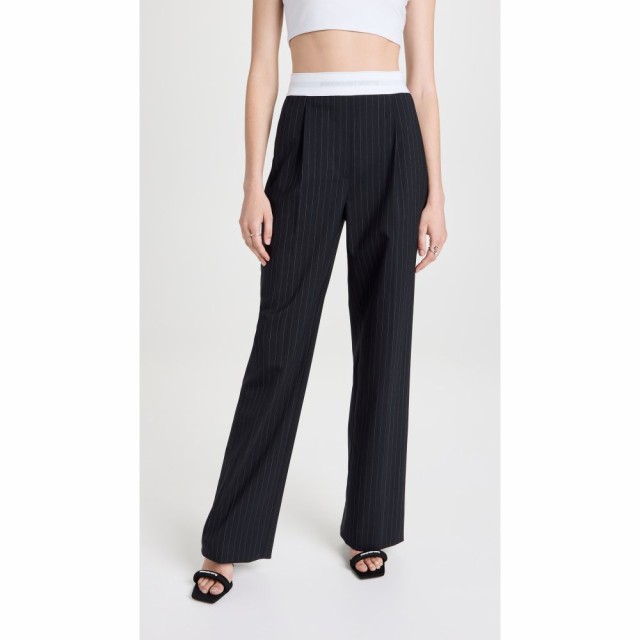 アレキサンダー ワン Alexander Wang レディース ボトムス・パンツ High Waisted Pleated Trousers Navy/White