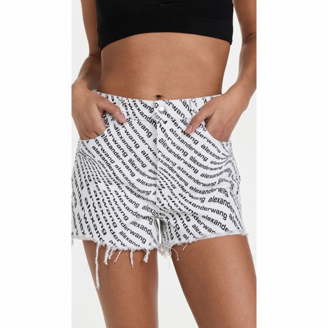 アレキサンダー ワン Alexander Wang レディース ショートパンツ ボトムス・パンツ Bite Logo Shorts White/Black