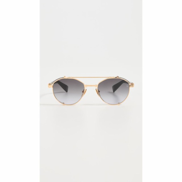 バルマン Balmain レディース メガネ・サングラス Brigade IV Sunglasses Gold/Black/Dark Grey