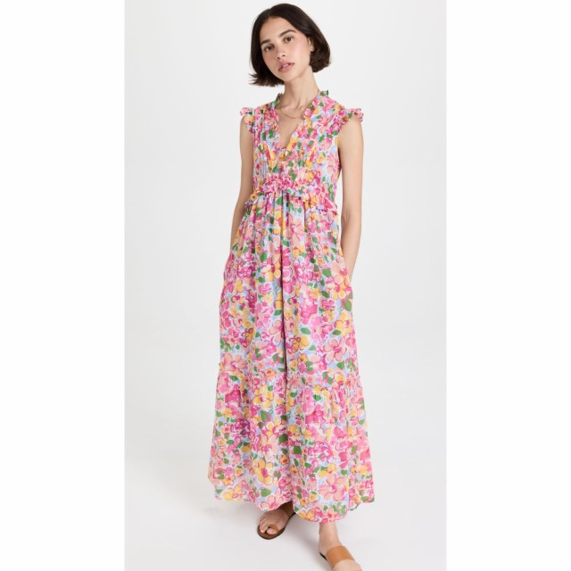 バンジャナン Banjanan レディース ワンピース ワンピース・ドレス Constance Dress Techni Floral Breeze