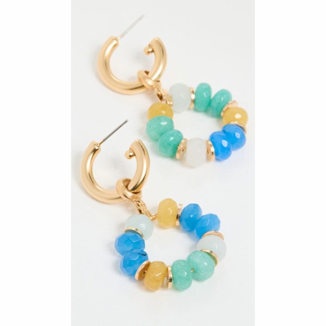 ブリンカーandエリサ Brinker and Eliza レディース イヤリング・ピアス ジュエリー・アクセサリー Dazzle Hoops Blue Multi