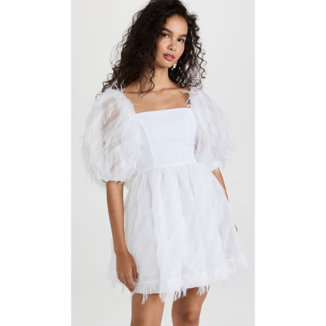 ブラックハロー Black Halo レディース ワンピース ミニ丈 ワンピース・ドレス Pepper Mini Dress Porcelain Frill/White