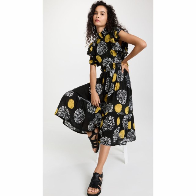 ブサヨ Busayo レディース ワンピース ワンピース・ドレス Tosin Dress Black Yellow And White