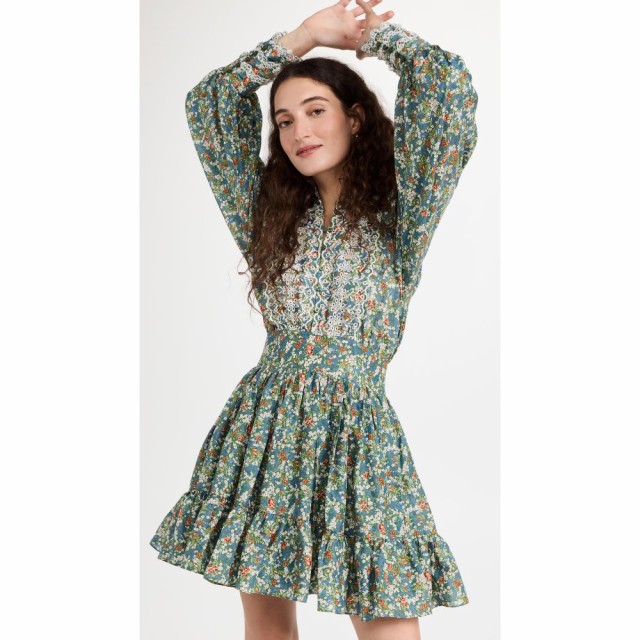 ティモ byTiMo レディース ワンピース ミニ丈 ワンピース・ドレス Cotton Slub Mini Dress Green Garden