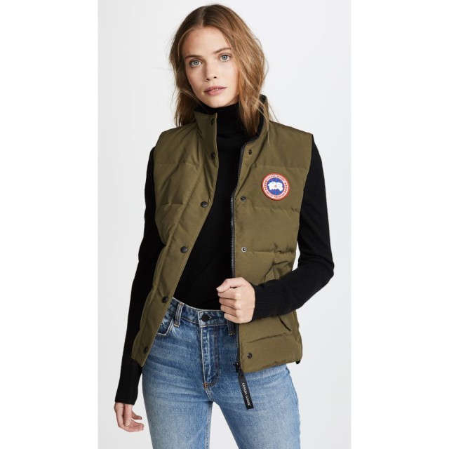 カナダグース Canada Goose レディース ベスト・ジレ トップス Freestyle Vest Military Green