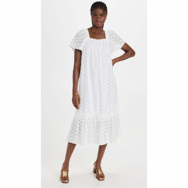 クラブ モナコ Club Monaco レディース ビーチウェア ワンピース・ドレス 水着・ビーチウェア Flutter Sleeve Beach Dress White/Blanc