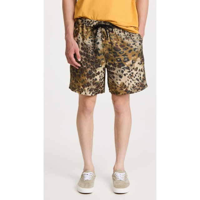 コリドー Corridor メンズ ショートパンツ ボトムス・パンツ Jungle Hypnosis Linen Drawstring Shorts Camo