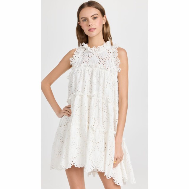 チャイナサルトル Charina Sarte レディース ワンピース ミニ丈 ワンピース・ドレス Flutter Mini Dress White