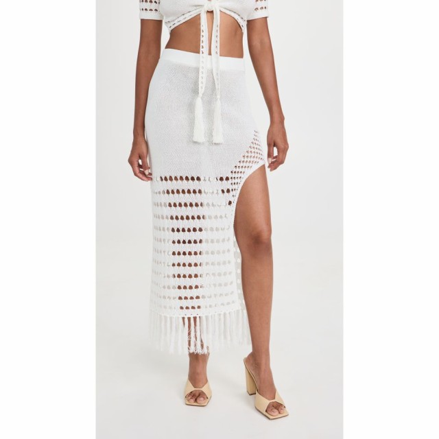 デヴォン ウィンザー Devon Windsor レディース ひざ丈スカート スカート Nikki Skirt Off White