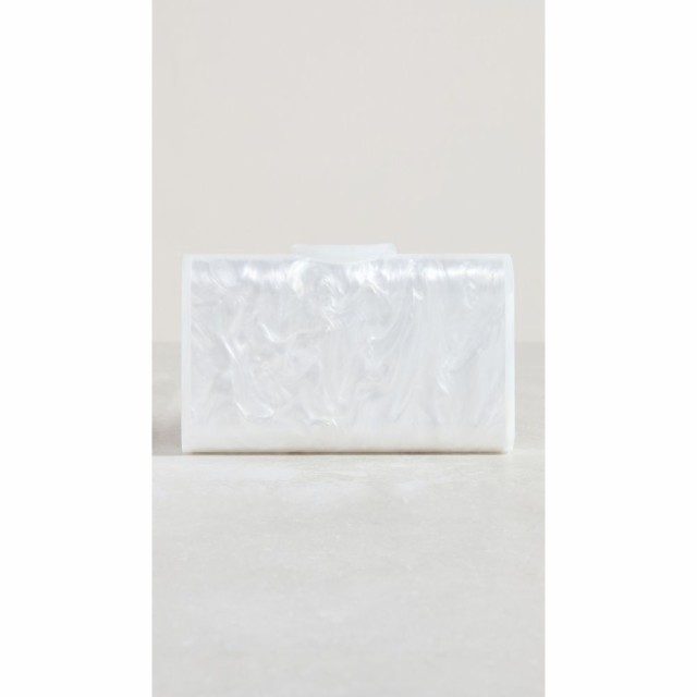 エディー パーカー Edie Parker レディース クラッチバッグ バッグ Mini Lara Clutch White Pearlescent