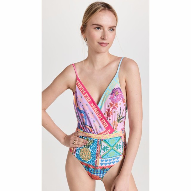 ファーム FARM Rio レディース ワンピース 水着・ビーチウェア Summer Stitches One Piece Summer Stitches