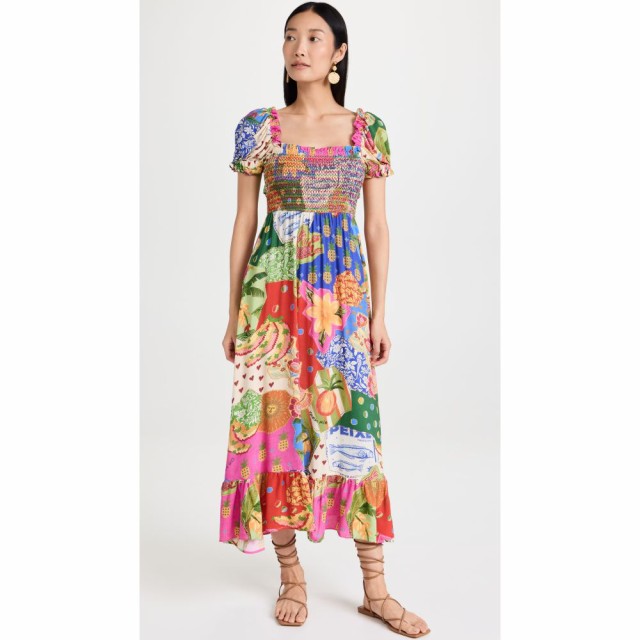 ファーム FARM Rio レディース ワンピース ミドル丈 ワンピース・ドレス Sunny Mix Midi Dress SUNNY MIX