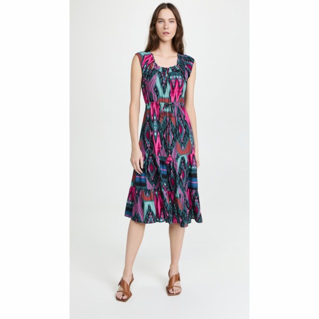 フィグ Figue レディース ワンピース ミドル丈 ワンピース・ドレス Gianna Midi Dress Salome Ikat Pink