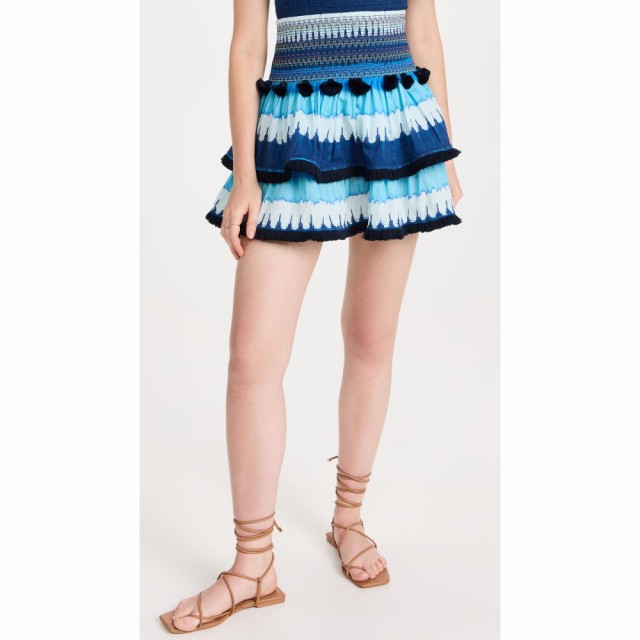 フィグ Figue レディース スカート Skye Skirt Ikat Stripe Navy