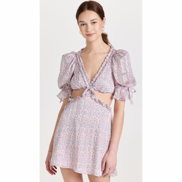 フォーラブアンドレモン For Love and Lemons レディース ワンピース ミニ丈 ワンピース・ドレス Phoebe Mini Dress Blue