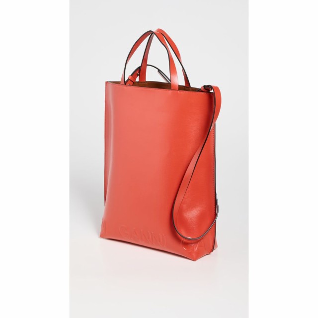 ガニー GANNI レディース トートバッグ バッグ Banner Medium Tote Bag Paprika