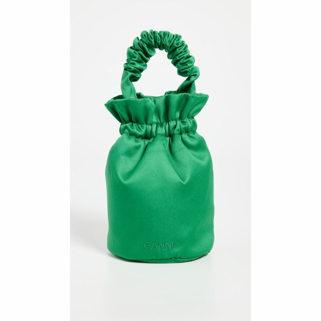 ガニー GANNI レディース ハンドバッグ バッグ Occasion Ruched Top Handle Bag Kelly Green