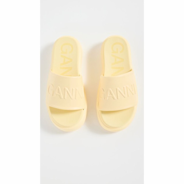 ガニー GANNI レディース サンダル・ミュール シューズ・靴 Sporty Mix Sandals Pale Banana