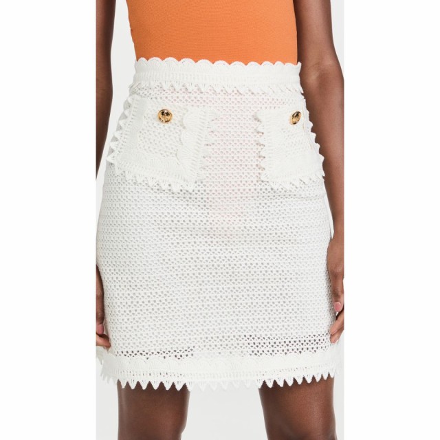 ジャンバティスタ バリ Giambattista Valli レディース スカート Crochet Skirt Ivoire