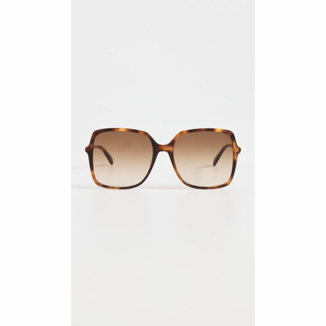 グッチ Gucci レディース メガネ・サングラス スクエアフレーム Ultralight Acetate Square Sunglasses Havana/Havana/Brown