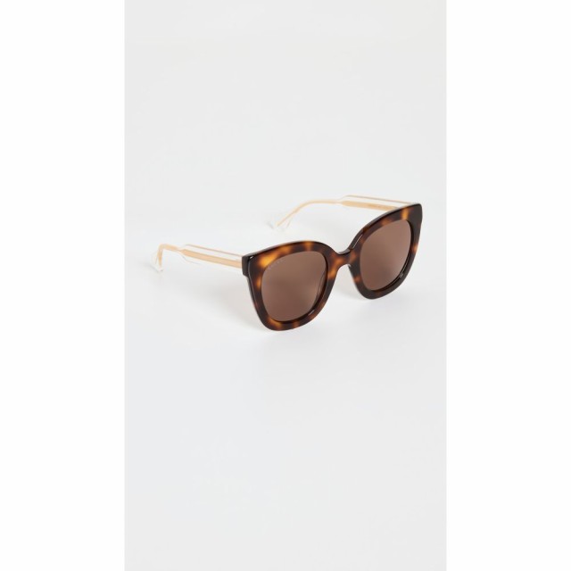 グッチ Gucci レディース メガネ・サングラス スクエアフレーム Anima Decor Square Sunglasses Havana Crystal Brown