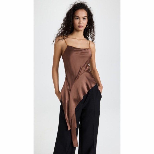 ヘルムート ラング Helmut Lang レディース トップス Asymmetrical Satin Top Cinnamon