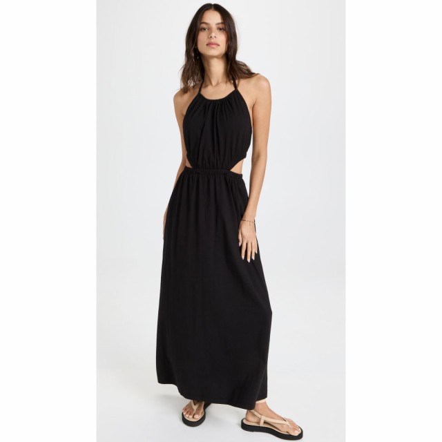 モンロー MONROW レディース ワンピース ワンピース・ドレス Cut Out Halter Dress Black