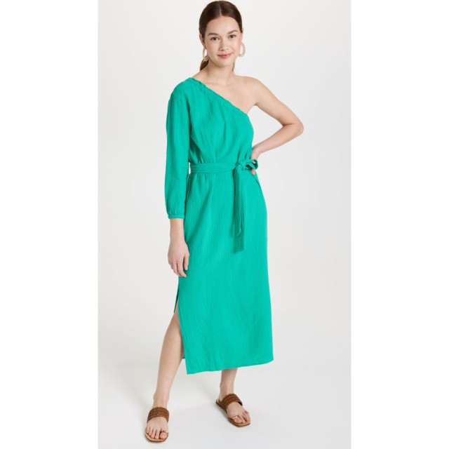 モンロー MONROW レディース ワンピース ワンピース・ドレス Gauze One Shoulder Tie Dress Peacock Green