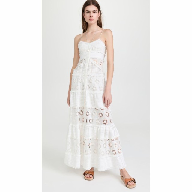 イザベル マラン Isabel Marant レディース ワンピース Ａライン ワンピース・ドレス Drake Tiered Dress White