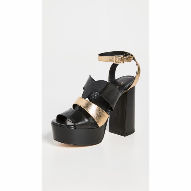 ILIO SMERALDO レディース サンダル・ミュール シューズ・靴 x Laura Bailey Platform Bi-Color Sandals Black/Gold