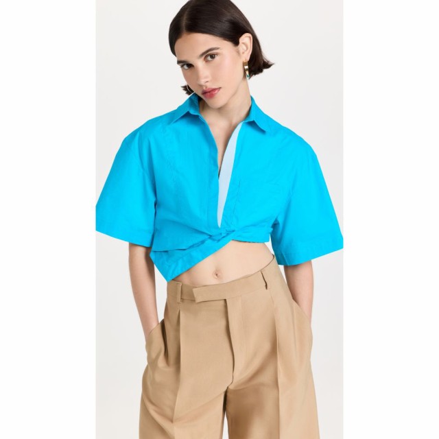 ジャックムス Jacquemus レディース スリップ・キャミソール インナー・下着 La Chemise Capri Top Turquoise