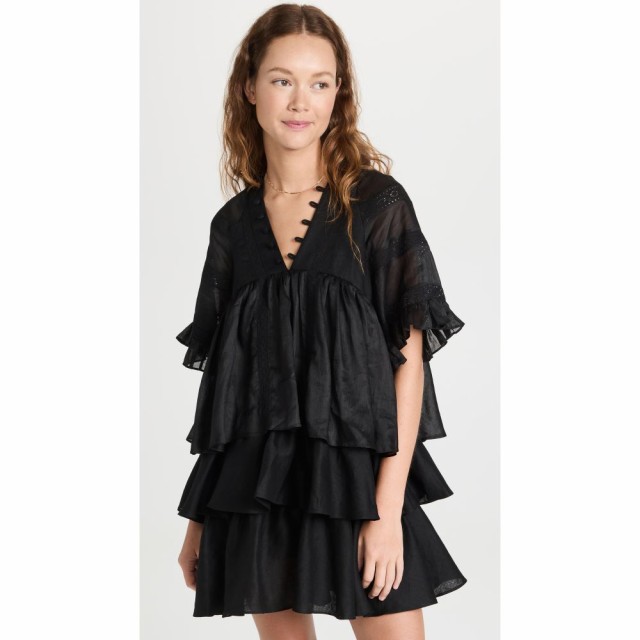 ジョスリン Joslin レディース ワンピース ミニ丈 ワンピース・ドレス Ellie Mini Smock Dress Black