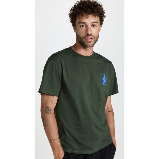 J.W.アンダーソン J.W. Anderson メンズ Tシャツ トップス Anchor Patch T-Shirt Bottle Green