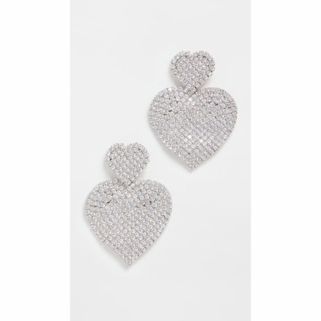 ケネスジェイレーン Kenneth Jay Lane レディース イヤリング・ピアス ジュエリー・アクセサリー Double Cubic Zirconia Heart Earrings