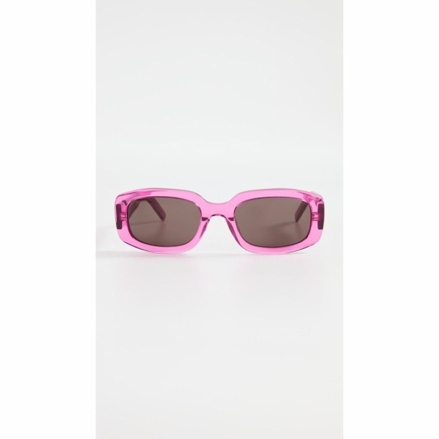 ケンゾー KENZO レディース メガネ・サングラス Narrow Rectangular Sunglasses Shiny Pink/Brown