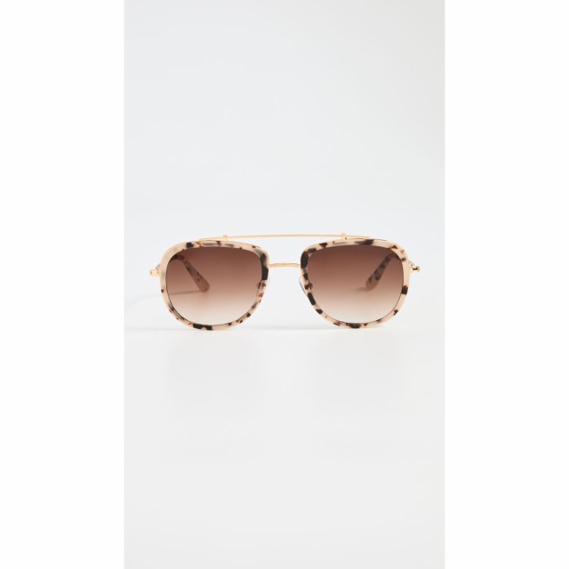 クルー Krewe レディース メガネ・サングラス Breton Sunglasses Matte Oyster 24k