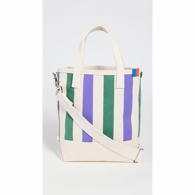 キュール KULE レディース バッグ バケットバッグ The All Over Striped Bucket Bag Canvas/Green/Grape