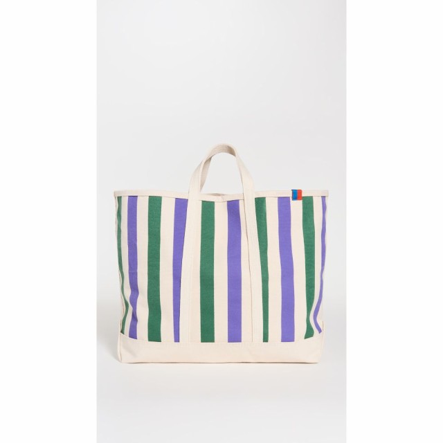 キュール KULE レディース トートバッグ バッグ The All Over Striped Tote Canvas/Green/Grape