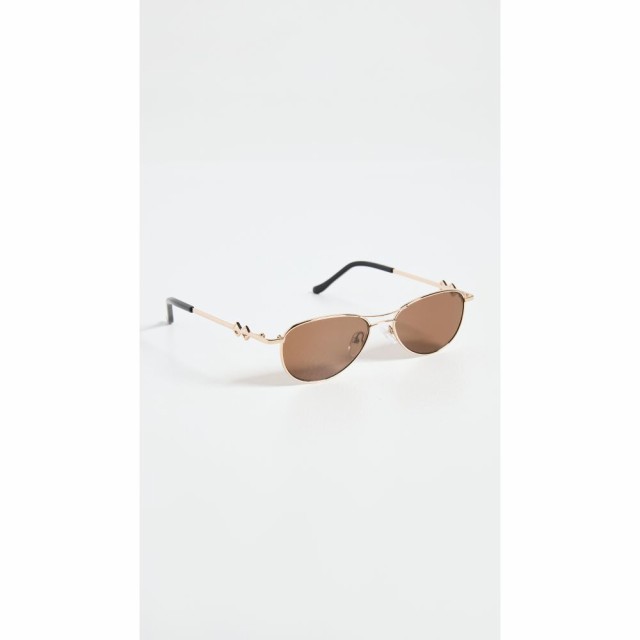 Karen Wazen レディース メガネ・サングラス Jen Sunglasses Gloss Gold/Brown