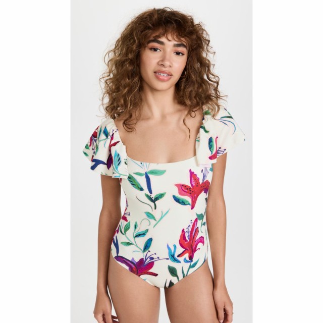 ラダブルジェー La Double J レディース ワンピース 水着・ビーチウェア Scarlett One Piece Swimsuit White Lily